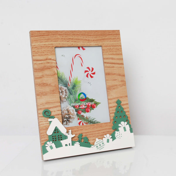 Christmas wooden Frame 4x6"