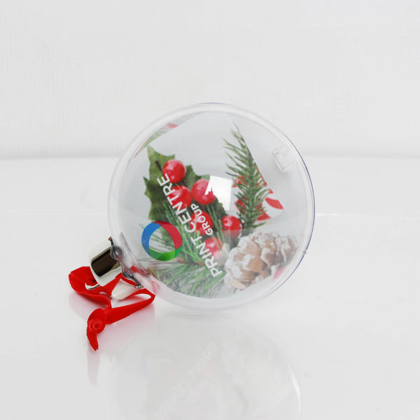 Bauble Clear 7.5x7.5cm