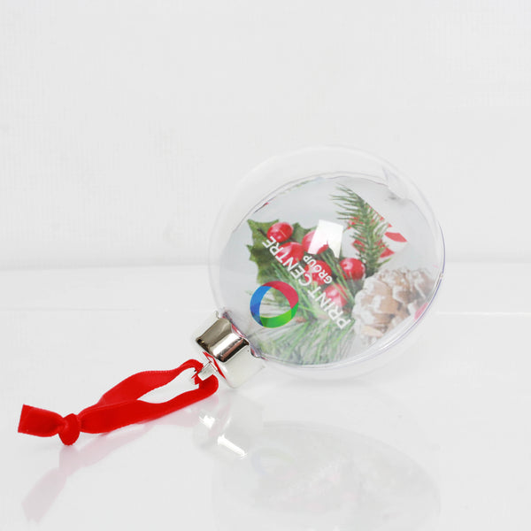 Bauble Clear 7.5x7.5cm